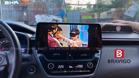 Màn hình DVD Android xe Toyota Cross 2020 - nay | Màn Bravigo nguyên khối